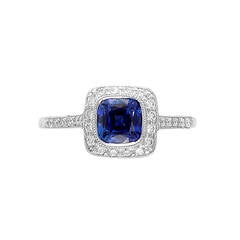 Tiffany & Co. Legacy Purple Sapphire Diamond Platinum Engagement Ring
