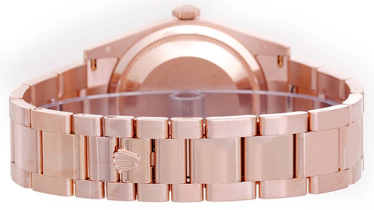 Rolex Rose Gold Day-Date President Wristwatch with Unusual Dial Ref 118205