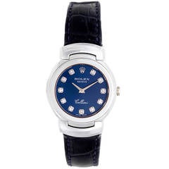 Rolex Lady's White Gold Cellini Wristwatch Ref 6621/9 with Diamond Dial