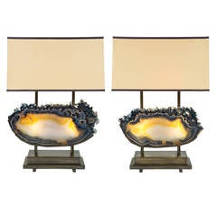 Pair of Limited Edition "Pedra" Table Lamps, Dragonette Private Label