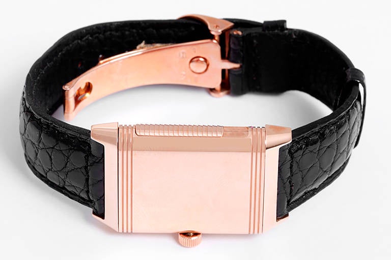 Jaeger-LeCoultre Rose Gold Reverso Minutenrepetition Armbanduhr Herren