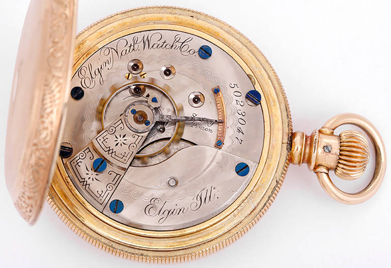 Victorian Elgin Gold-Filled Grade 102 Model 2 Manual Wind Pocket Watch 