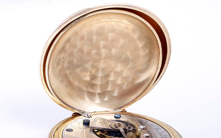 Elgin Gold-Filled Grade 102 Model 2 Manual Wind Pocket Watch  In Good Condition In Dallas, TX