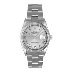 Rolex Stainless Steel Datejust Wristwatch Ref 16200