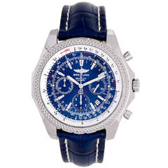 Montre-bracelet chronographe Breitling Bentley en acier inoxydable
