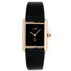 Vintage Cartier Lady's GIlt Tank Wristwatch