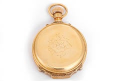 Vintage Patek Philippe Yellow Gold Open Face Pocket Watch ca. 1880's