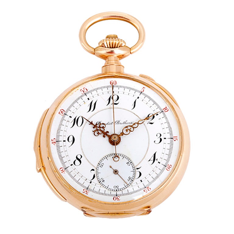Benedict Bros. Yellow Gold Minute Repeating Split-Second Chronograph Watch