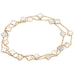 Van Cleef & Arpels Vintage Alhambra 20 Motifs Long Necklace
