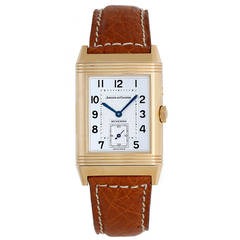 Jaeger-LeCoultre Yellow Gold Day-Night Reverso Wristwatch