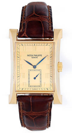 Patek Philippe Yellow Gold Pagoda Wristwatch Ref 5500J