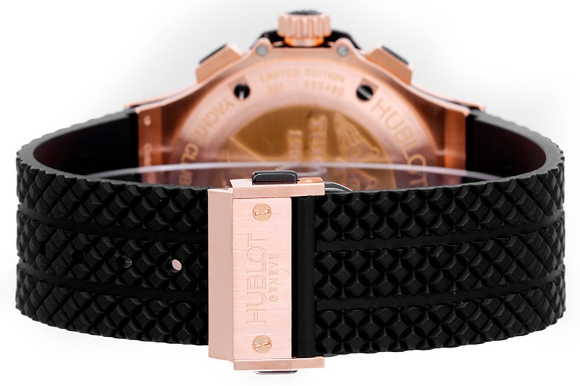 Hublot Rose Gold, Ceramic, and Carbon-Fiber Big Bang Club de Monaco Wristwatch
