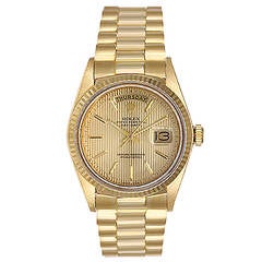 Rolex Yellow Gold Day-Date President Wristwatch Ref 18038 7