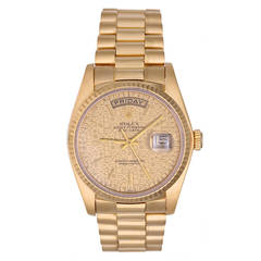 Rolex Yellow Gold Day-Date President Wristwatch Ref 18038 5