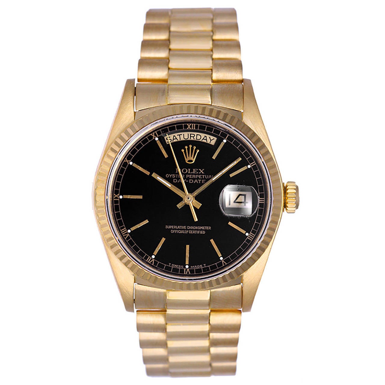Rolex Yellow Gold Day-Date President Wristwatch