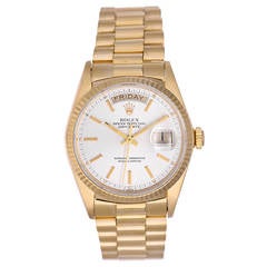 Rolex Yellow Gold Day-Date President Wristwatch Ref 18038 8
