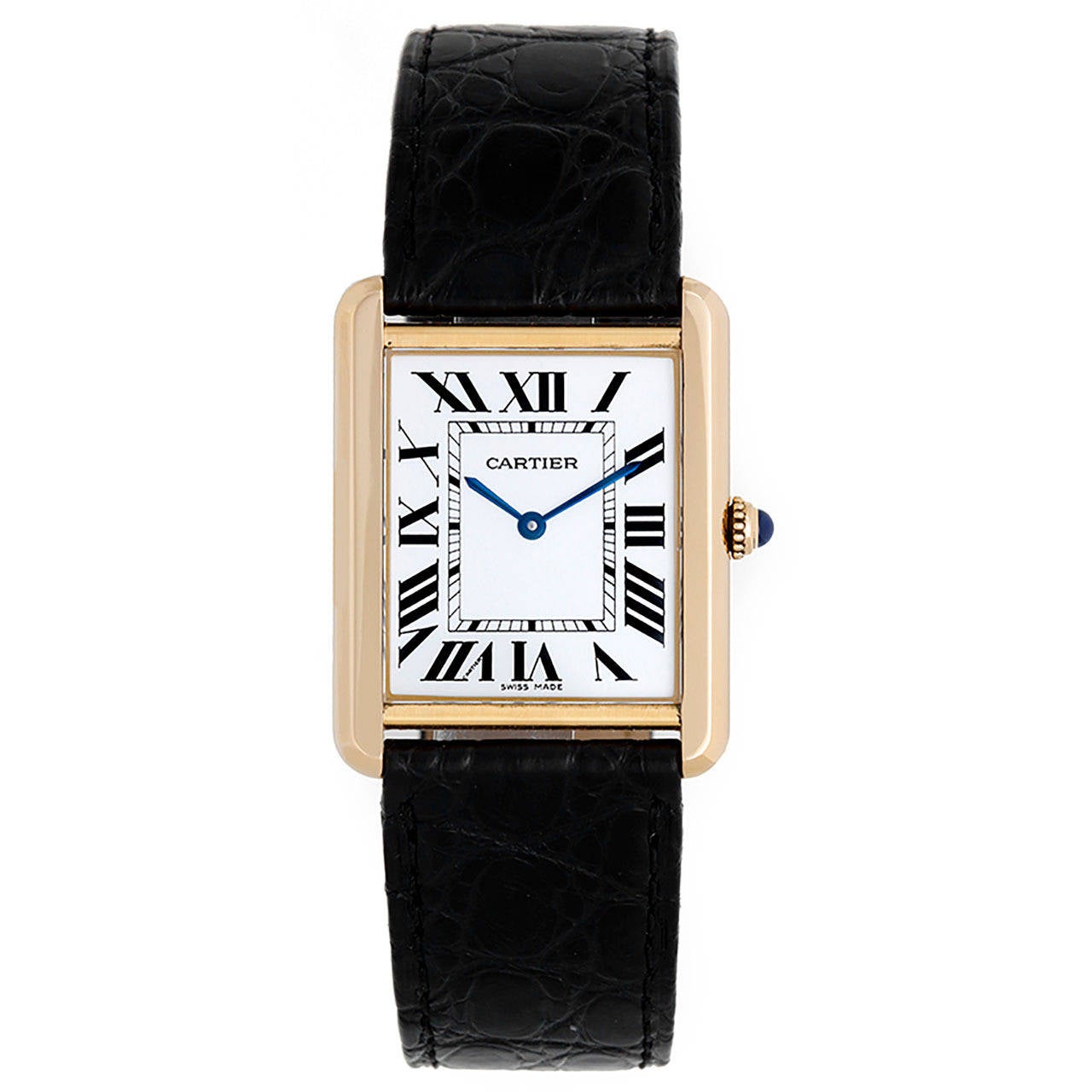 Cartier Yellow Gold Tank Solo Wristwatch