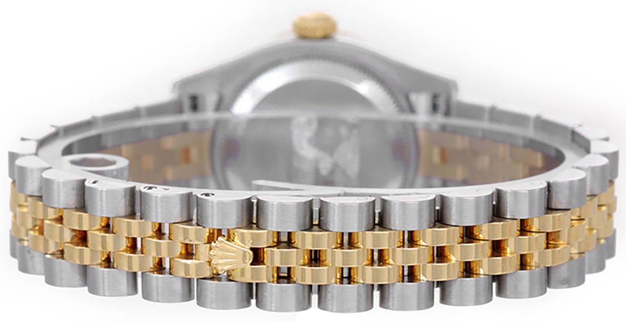 Rolex Lady's Stainless Steel and Yellow Gold Datejust Wristwatch Ref. 179313