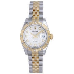 Rolex Lady's Stainless Steel and Yellow Gold Datejust Wristwatch Ref. 179313