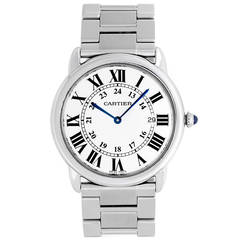 Cartier Stainless Steel Solo Ronde Wristwatch