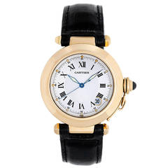 Cartier Yellow Gold Pasha Automatic Wristwatch