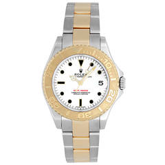 Rolex Stainless Steel and Yellow Gold Yacht-Master Midsize Wristwatch Ref 168623