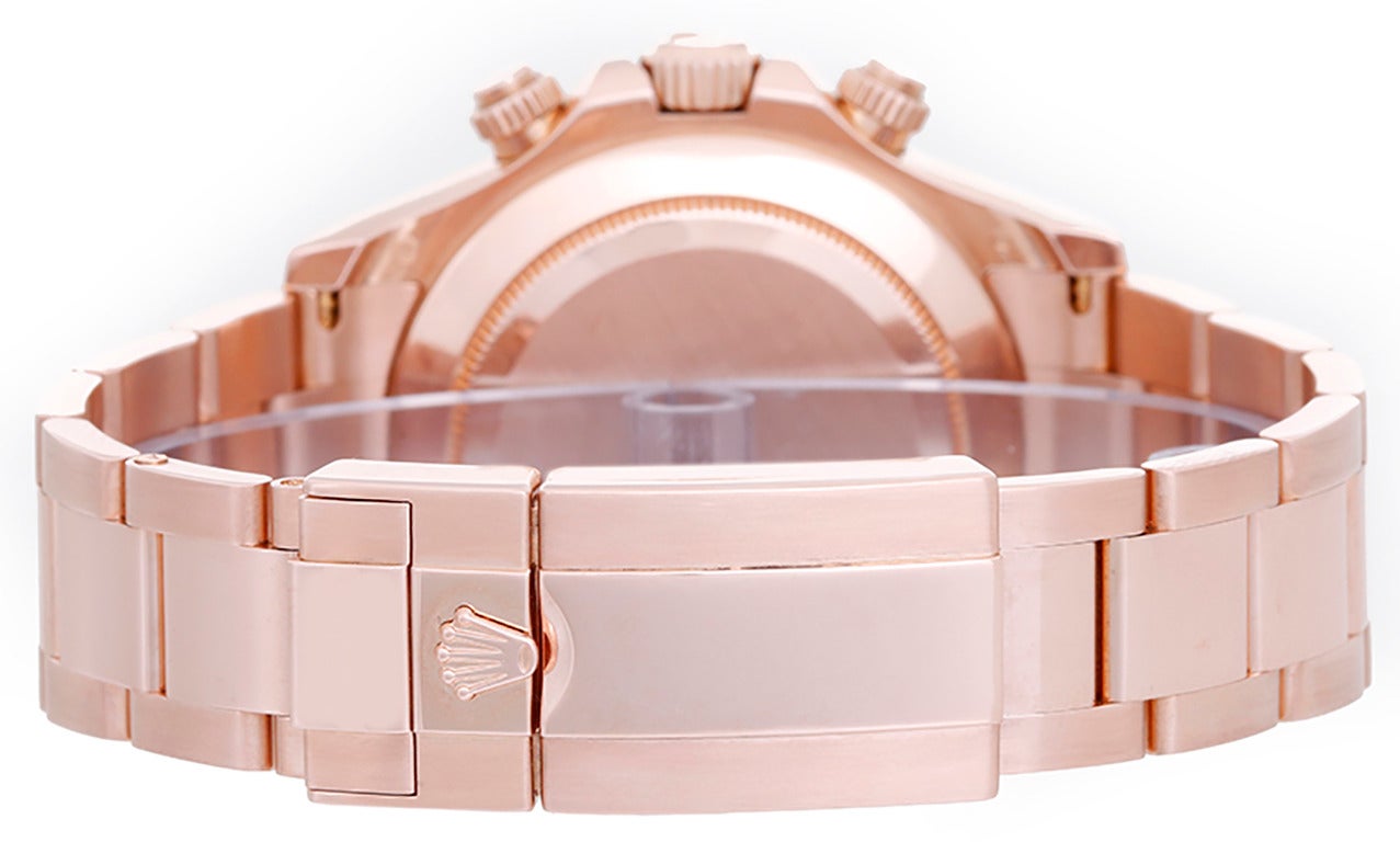 Rolex Rose Gold Cosmograph Daytona Wristwatch Ref 116505