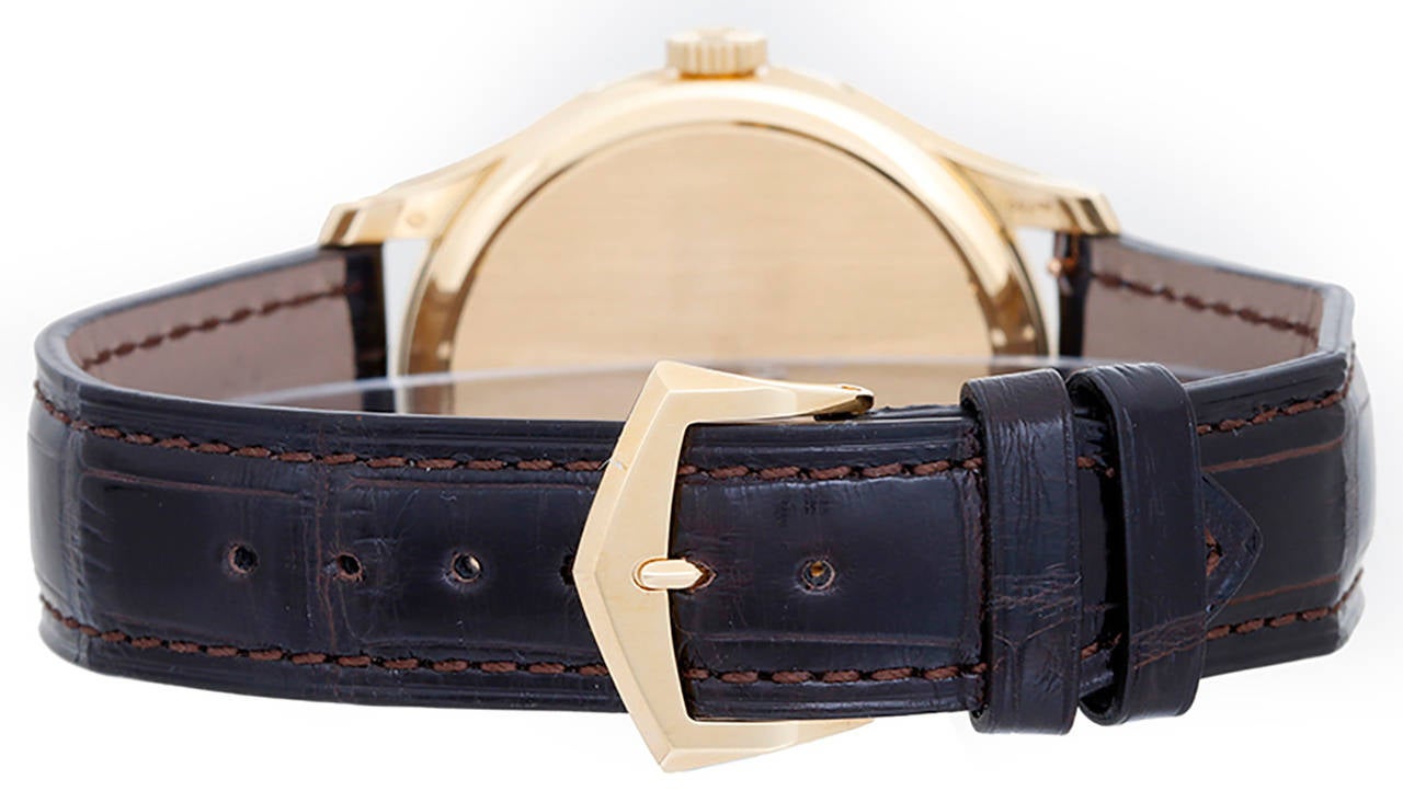 Patek Philippe Yellow Gold Calatrava Automatic Wristwatch Ref 5227J In New Condition In Dallas, TX