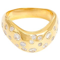 Stunning Diamond Yellow Gold Ring 3