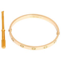 Cartier Goldenes Love-Armband mit Schraubenzieher