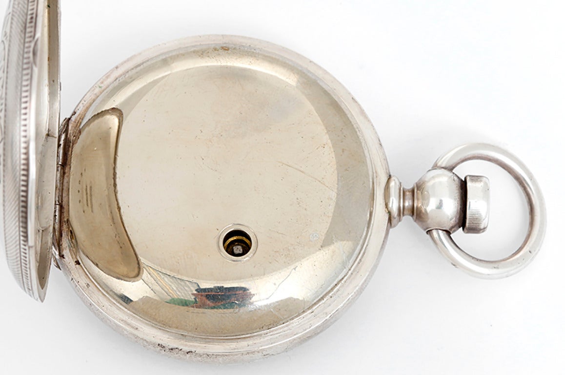 Victorian Elgin Coin Silver Pocket Watch Presented to Minister of China