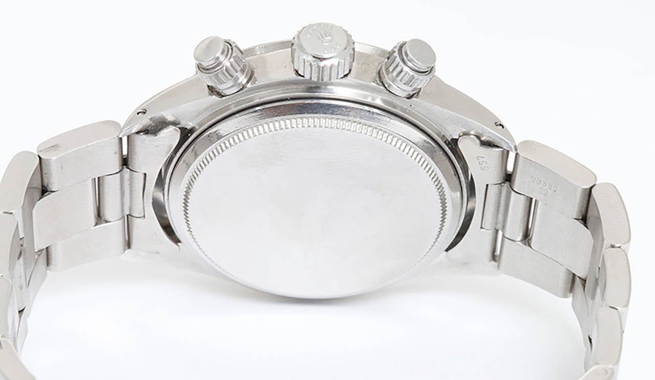 Rolex Stainless Steel Cosmograph Daytona Ref 6265 circa 1970s In Good Condition In Dallas, TX