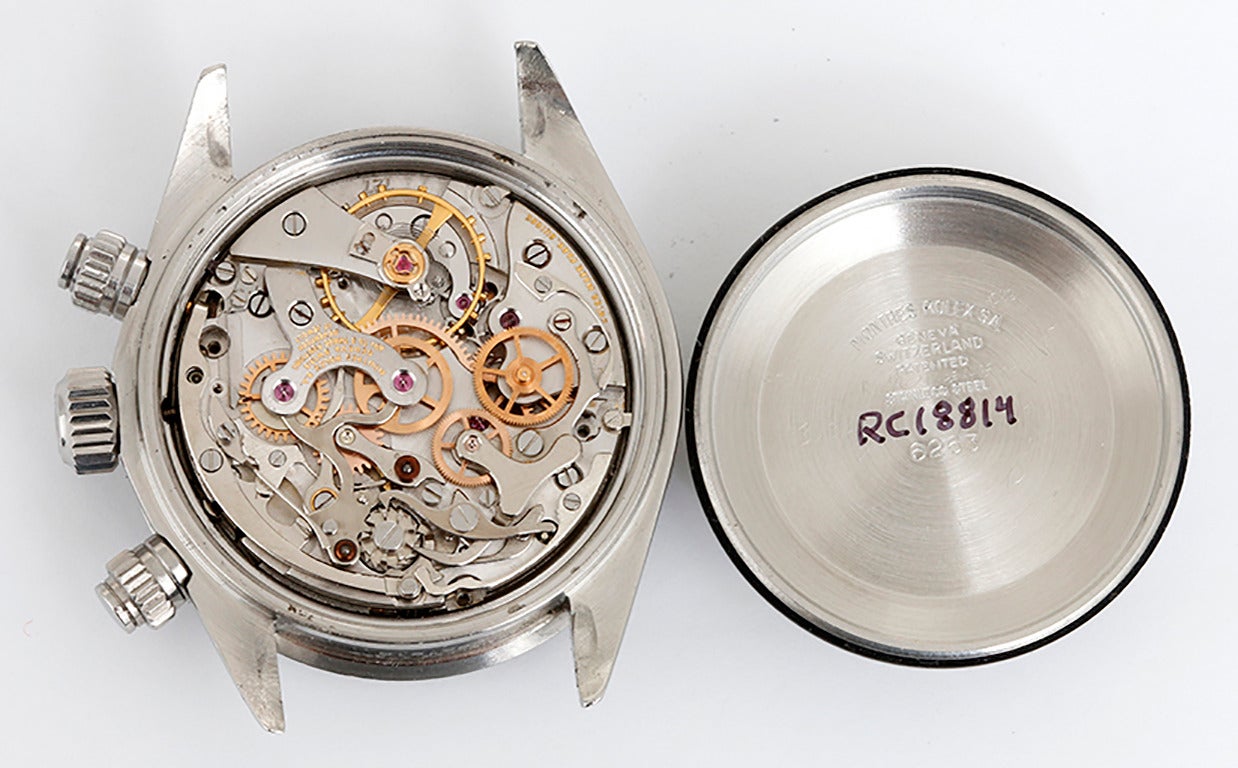 Men's Rolex Stainless Steel Cosmograph Daytona Ref 6265 circa 1970s