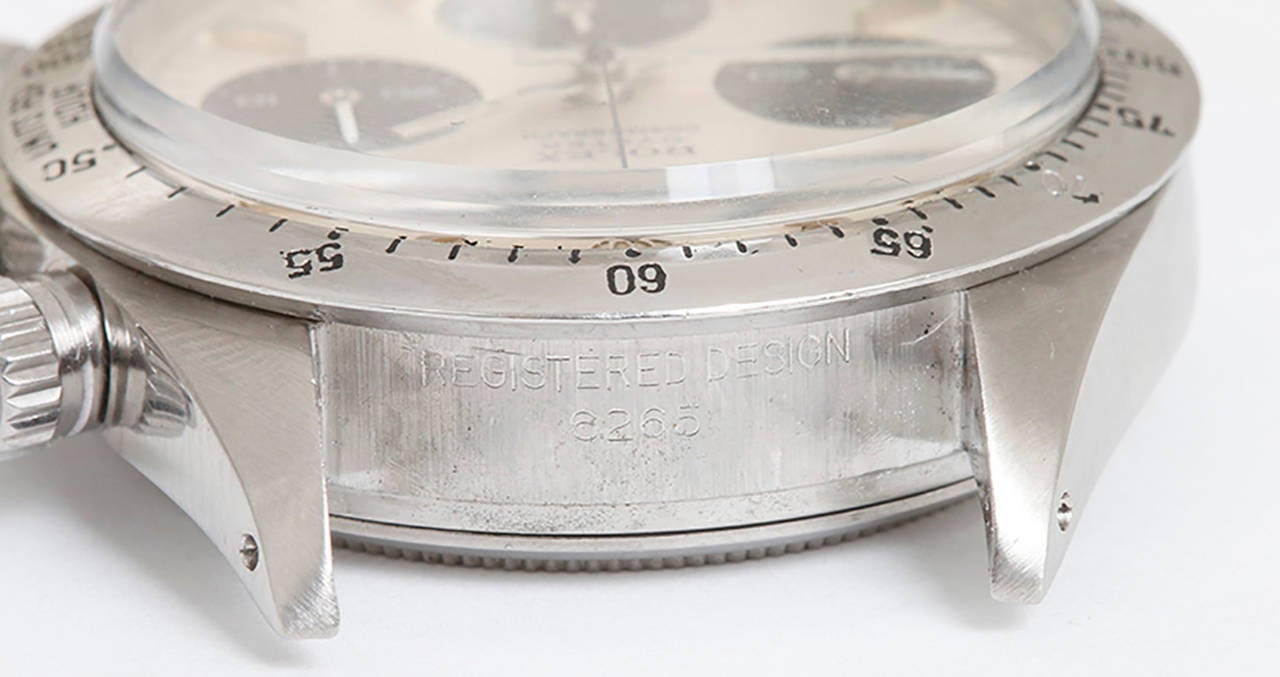 Rolex Stainless Steel Cosmograph Daytona Ref 6265 circa 1970s 1