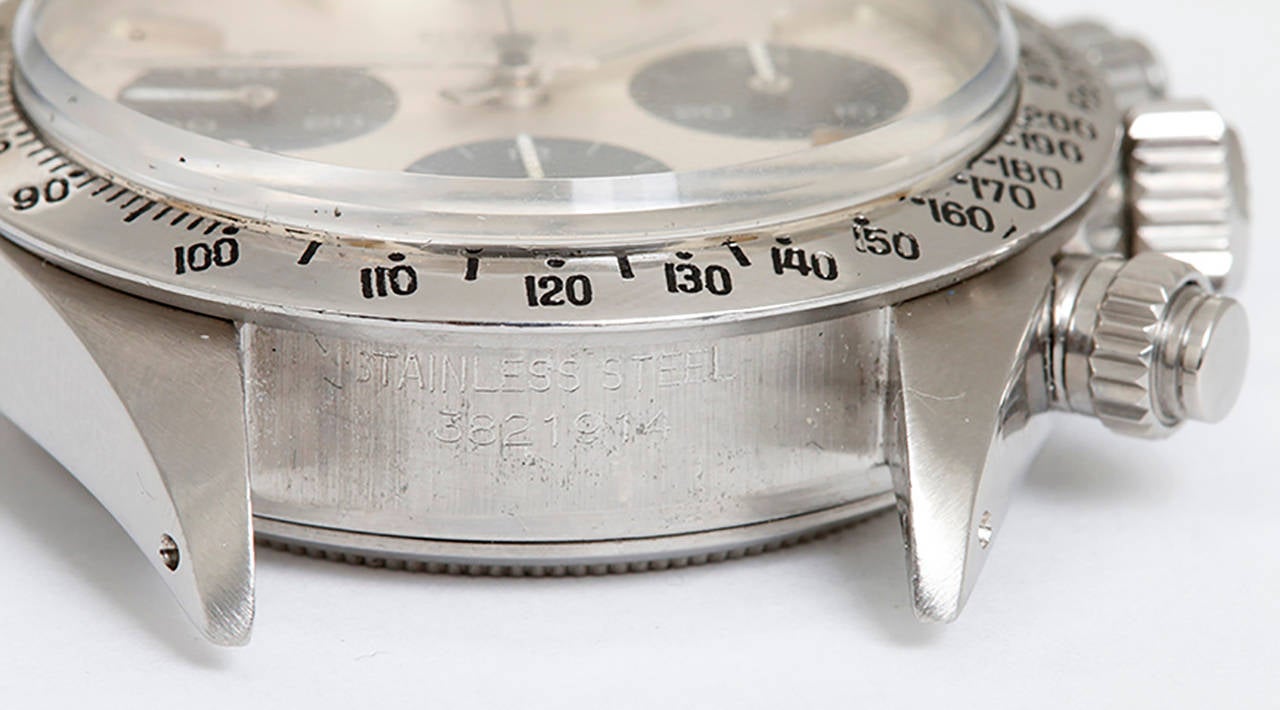Rolex Stainless Steel Cosmograph Daytona Ref 6265 circa 1970s 2