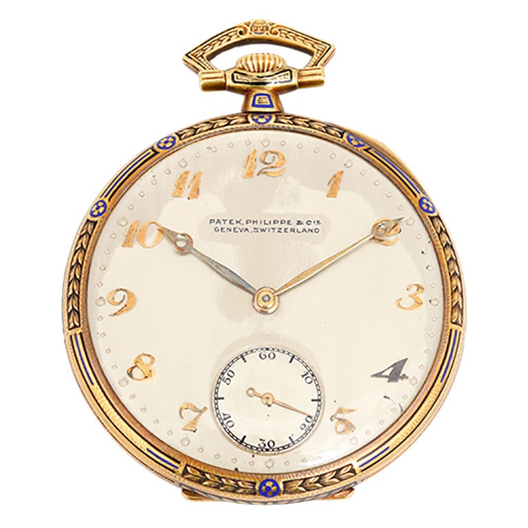 Patek Philippe Yellow Gold Pocket Watch circa 1925