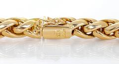 Tiffany & Co. Yellow Gold Wheat Chain Collar Necklace