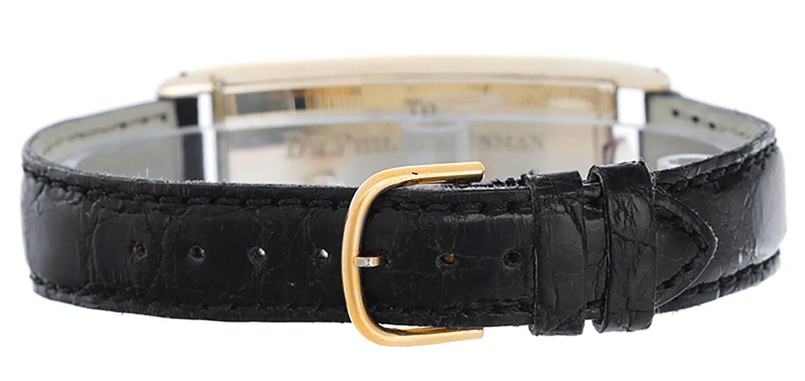 movado rectangular men's watch