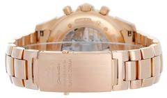 Omega De Ville Rose Gold Automatic Chronograph GMT Wristwatch