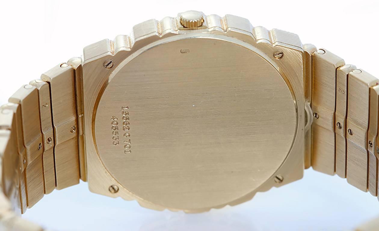 Piaget Yellow Gold Polo Day Date Quartz Wristwatch  In Excellent Condition In Dallas, TX