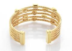 David Yurman diamond gold Confetti Wide Cuff Bracelet