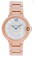 Cartier Rose Gold Ballon Bleu Automatic Wristwatch Ref WE902026