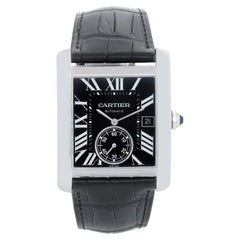 Vintage Cartier Men's Tank MC Stainless Steel Watch  WSTA0010 3589