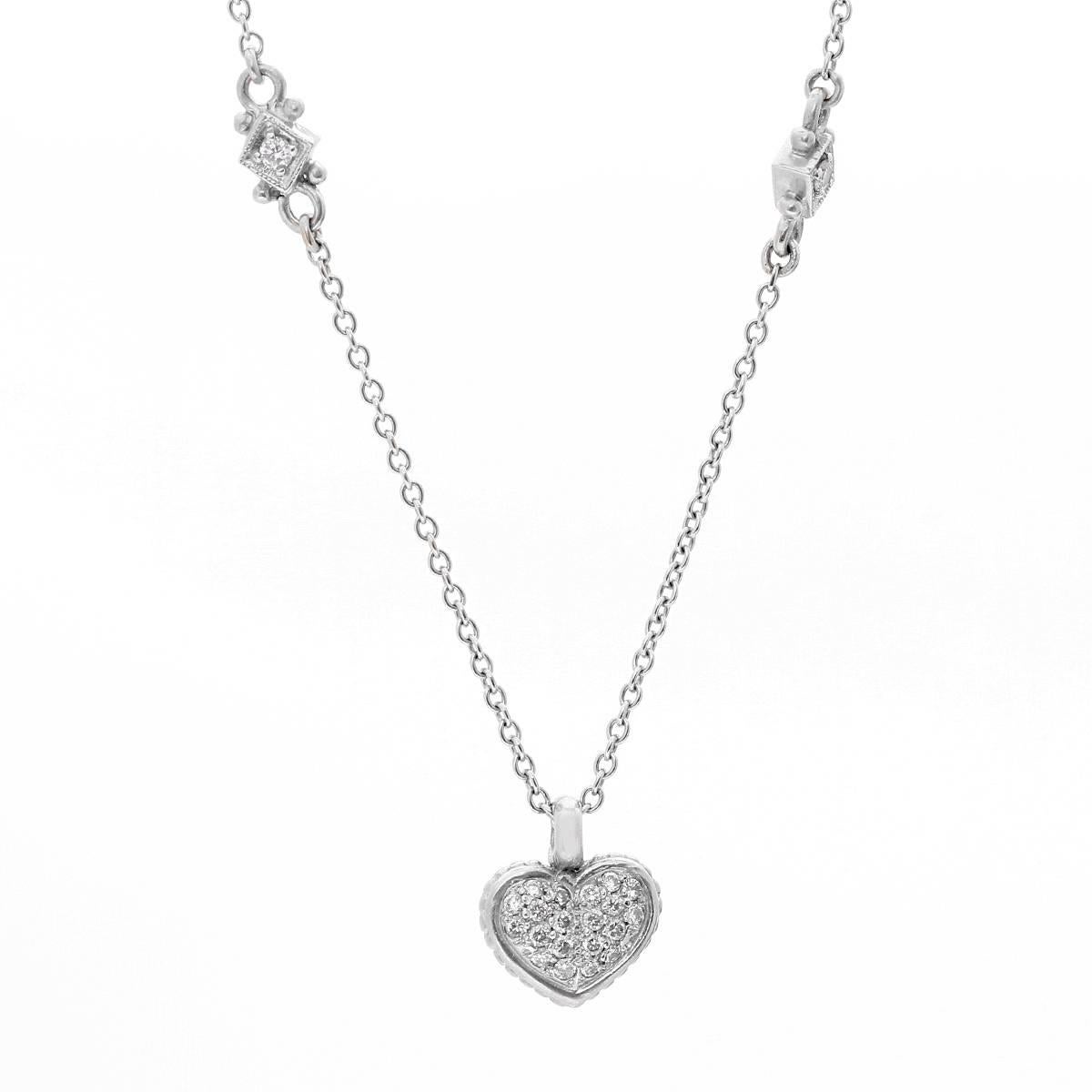 small diamond heart necklace