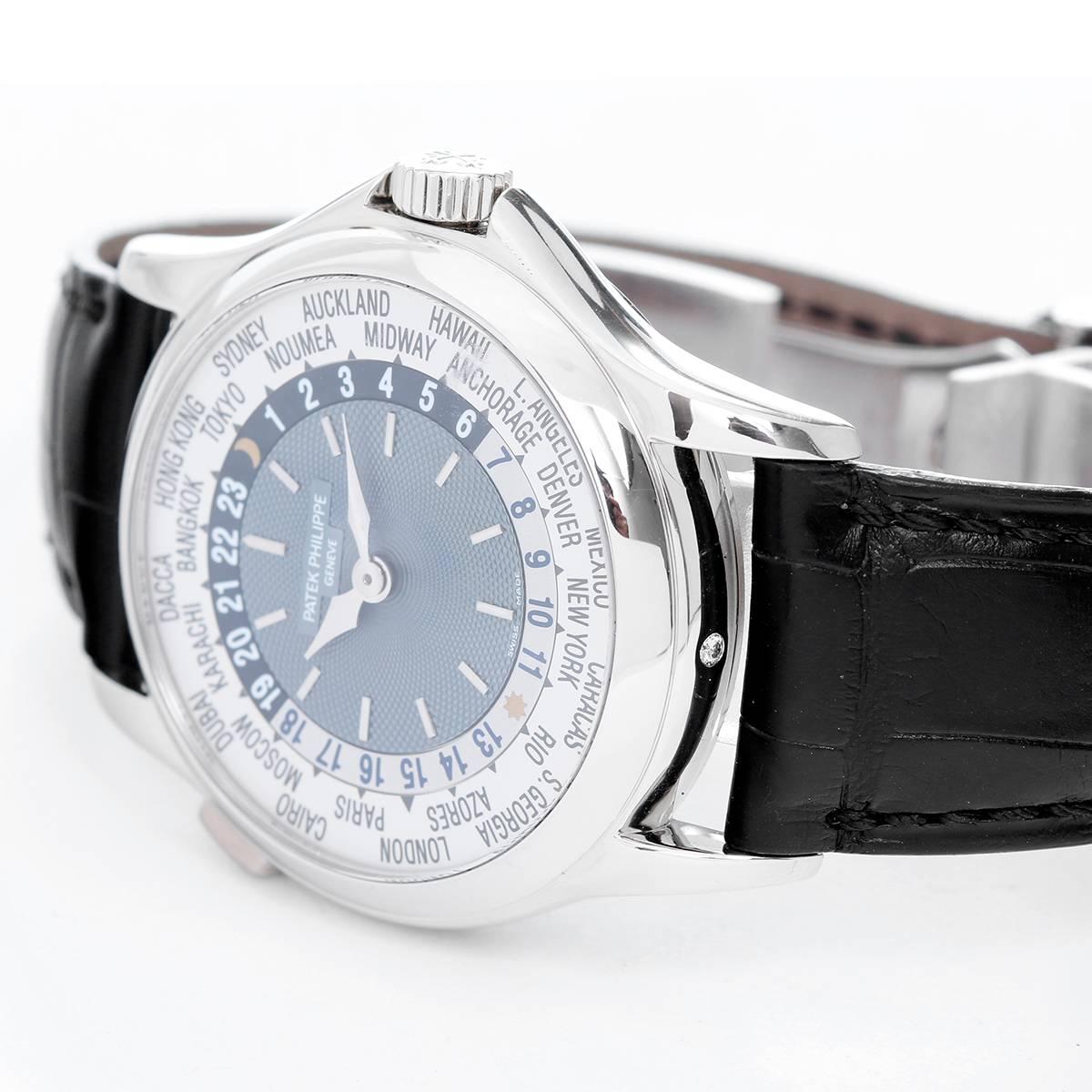 Patek Philippe Platinum World Time Complicated Automatic Wristwatch  Ref 5110 P 1