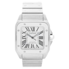Cartier Santos 100 XL Steel Automatic Men's Watch W200737G 2656