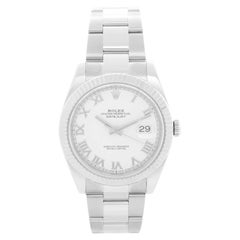 Rolex Datejust 41 Stainless Steel Men's White Dial Watch 126334