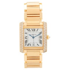 Cartier Tank Francaise 18k Yellow Gold Men's Watch WE1010R8 1840
