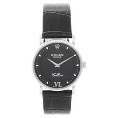 Rolex Cellini Classic 18k White Gold Men's Watch 5115