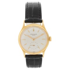 Patek Philippe Extremely Rare Waterproof Calatrava Yellow Gold Men's Watch Ref.
